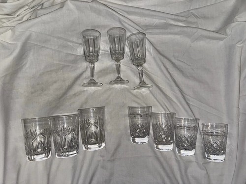 Intage crystal glassware set - glassware,