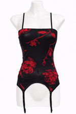 Ladies Sheer Black Mesh Basque