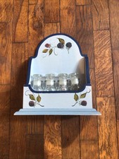 Spice Rack Wooden Painted