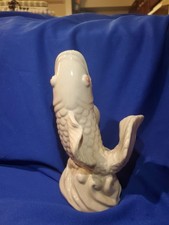 Vintage Cream Ceramic Fish