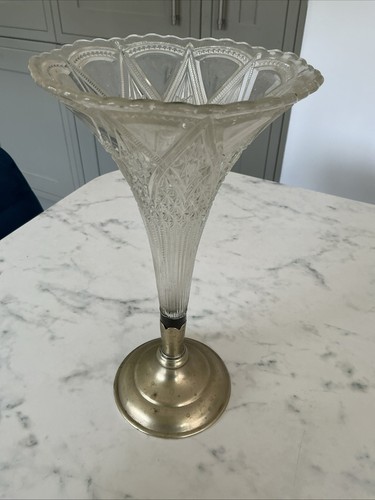 Vintage edwardian glass - &, epns