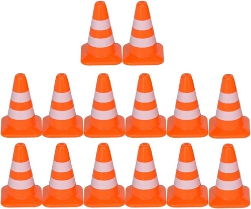 14pcs miniature road - 14pcs, cone