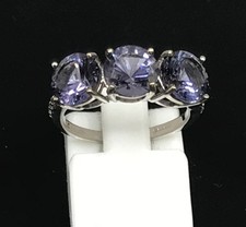 blueberry quartz ring 9ct