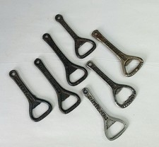 Mixed Lot Of 7 Antique Victorian Cast Iron Bottle Openers RARE Pieces