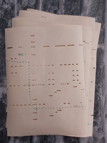 Antique pianola paper - 10,