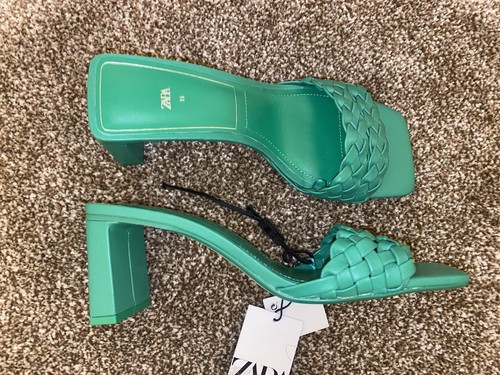 Bnwt zara green woven - zara,