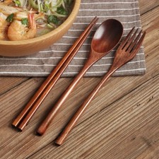 Portable Wooden Cutlery Set