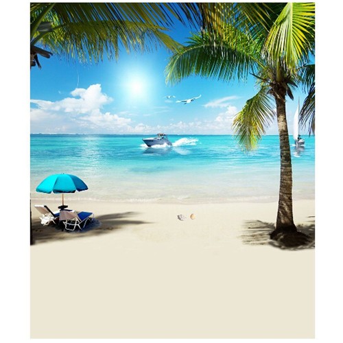 3x5ft summer seaside beach - 3x5ft,