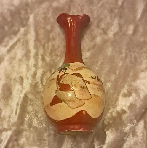 Hand painted floral ceramic - hand-painted,