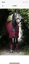 Horseware Rambo Helix Disc Front Cooler/Stable/Travel Sheet Rug Navy/Burgundy