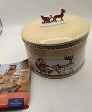 Villeroy And Boch Christmas Bakery Lidded Storage Jar. 17 Cms X14 Cms. New,other