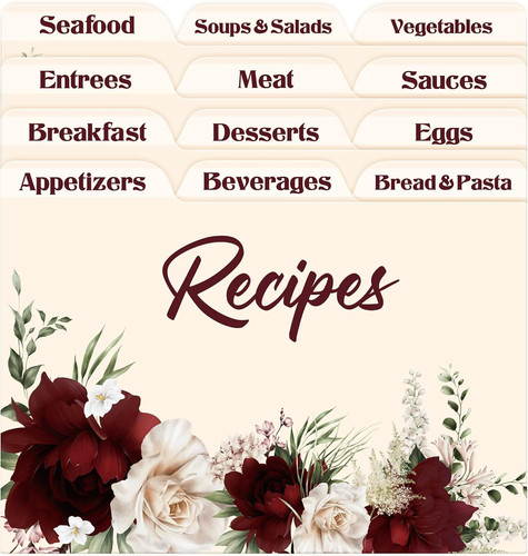 Recipe card dividers 4x6 - card,