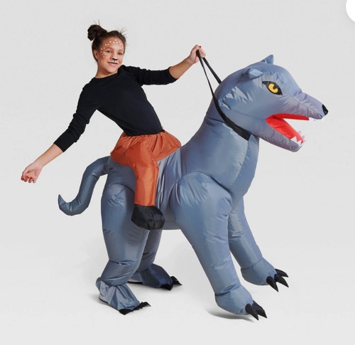 Kids wolf rider inflatable - wolf,