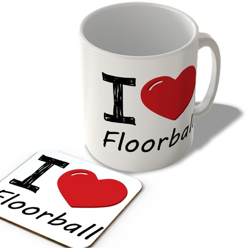 Love floorball mug and - i,