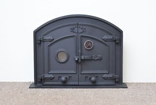 Cast iron fire door clay - , bread
