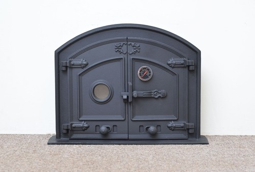 Cast iron fire door clay - , bread
