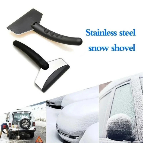 Stainless steel ice - steel, scraper