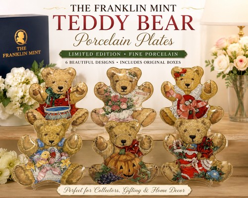 Franklin mint teddy bear - mint,
