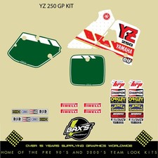 Yamaha 1988-1989 Yz 250 Factory Team Graphics Evo Mx VMX Decals Graphics Kit YZ