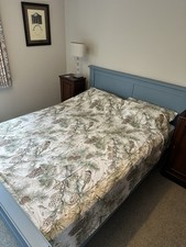 US Pottery Barn ‘Snow Pine’ King Size Duvet Set. Cover & 2 Oxford Pillowcases