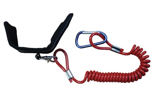 Deluxe coil paddle leash - deluxe, /
