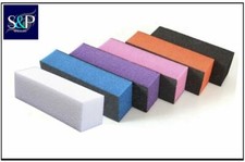 ACRYLIC NAIL BUFFER SANDING BLOCK FILES SALON ART IN MANY COLOURS - UR SUGAR