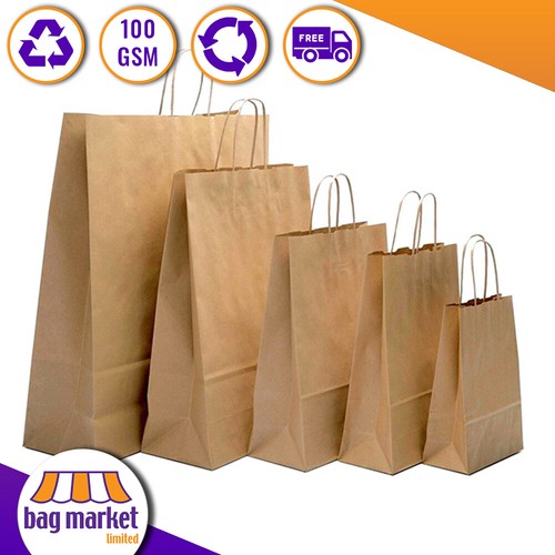 Brown paper bags - brown,