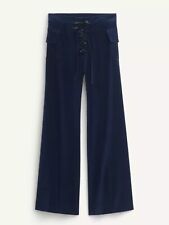 ZARA x KATE MOSS x ZARA Velvet Trousers Blue SIZE L