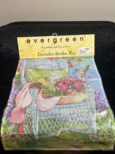 Nip evergreen garden flag - evergreen, dbl