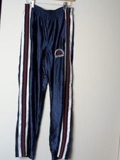 Aeropostale 87 Division Tearaway Snap Pants Navy White Red Y2K Vintage Large