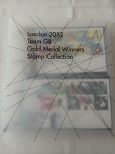 GB 2012 London Olympic Games Gold Medal Winners Album - 29 First Day Covers + 5