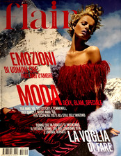 EVA HERZIGOVA Bridget Hall TIIU KUIK Adina Fohlin FLAIR Magazine Italia 2003