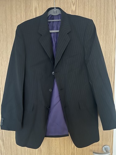 Men pinstripe suit f - pinstripe, –