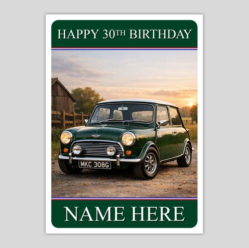 British mini classic car - mini,