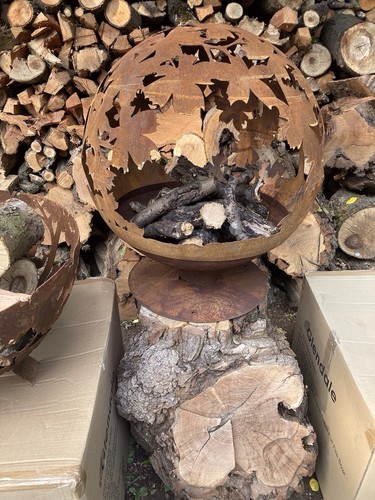 Woodland leaves fire bowl - leaves,