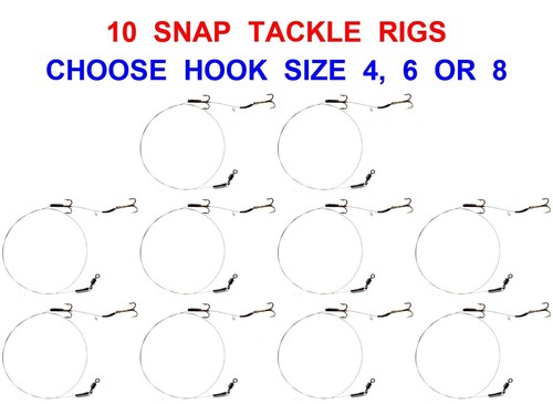 Pike snap tackle rigs - 10,