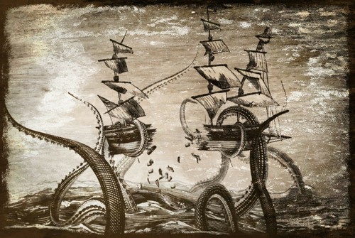 Kraken rum octopus ship - kraken, advert