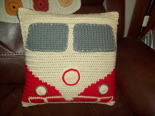 Handmade crochet camper van - handmade,