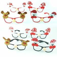 2 Christmas Glasses Specs Novelty Xmas Sunglasses Fancy Dress Party Accessories