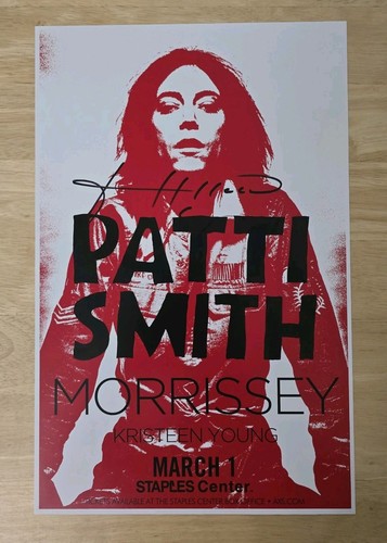 Patti smith signed concert - smith,