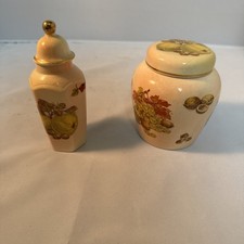 Pair Of Palissy pottery jars.
