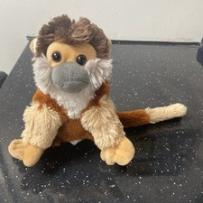 Wild Republic Stuffed Huggable Toy Monkey Squirrel L33 x H 20cm Cuddly Teddy K