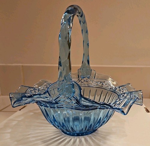 Vintage fenton blue glass - vintage,