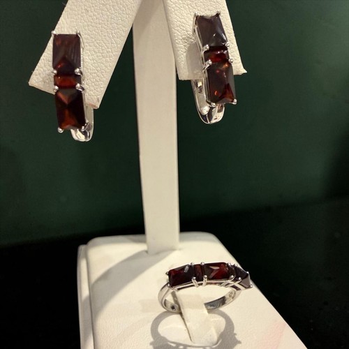 925 sterling silver garnet - 925,