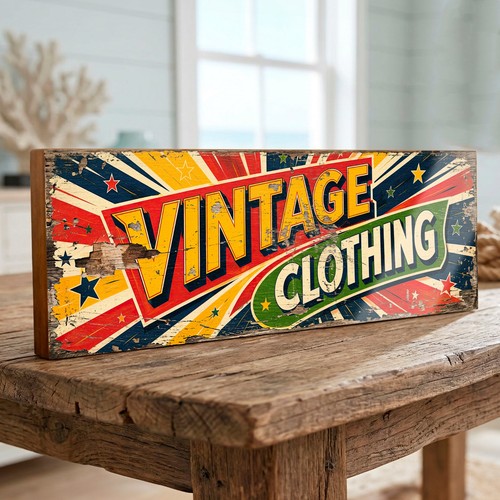 Vintage clothing 40cm wood - vintage,