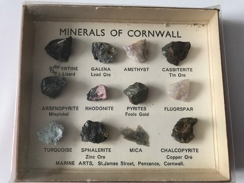 Minerals cornwall - of,
