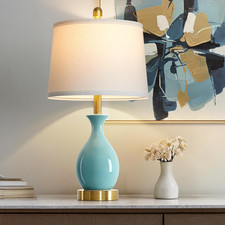 24″ Aqua Blue Ceramic Table