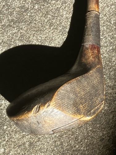 Antique hickory golf driver - golf,