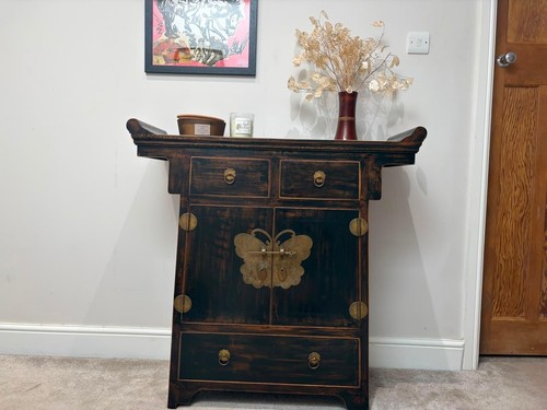 Chinese lacquered cabinet - lacquered, with