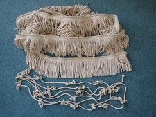 Decorative curtain pelmet trim approx 7.5m longx12.5cm deep plus 4.8m cord trim